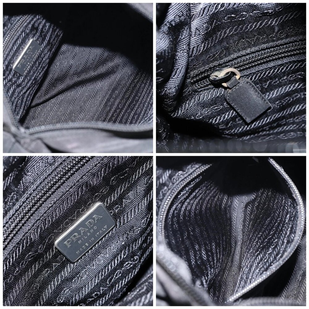 PRADA Hand Bag Nylon Black Auth 156858 - Picture 15 of 16